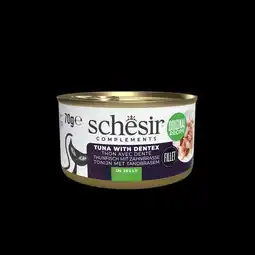 Pets Place Schesir Blik Gelei - Kattenvoer - Tonijn Tandbrasem 70 g aanbieding