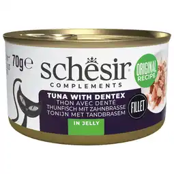 Pets Place Schesir Blik Gelei - Kattenvoer - Tonijn Tandbrasem 70 g aanbieding