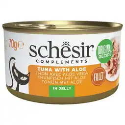 Pets Place Schesir Blik Gelei - Kattenvoer - Tonijn Aloë Vera 70 g aanbieding