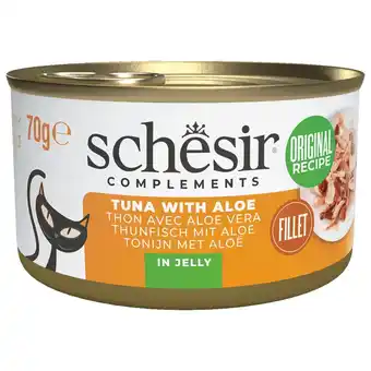 Pets Place Schesir Blik Gelei - Kattenvoer - Tonijn Aloë Vera 70 g aanbieding