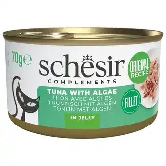 Pets Place Schesir Blik Gelei - Kattenvoer - Tonijn Zeewier 70 g aanbieding