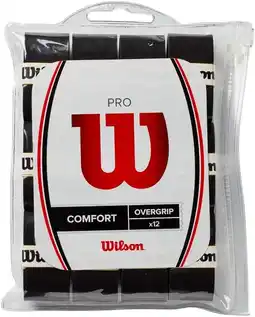 Amazon Wilson Pro Overgrip 12-delig pakket zwart, één maat aanbieding
