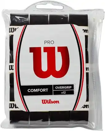 Amazon Wilson Pro Overgrip 12-delig pakket zwart, één maat aanbieding