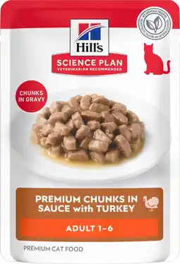 Pets Place Hill's Feline Maaltijdzakjes Adult - Kattenvoer - Kalkoen 85 g aanbieding