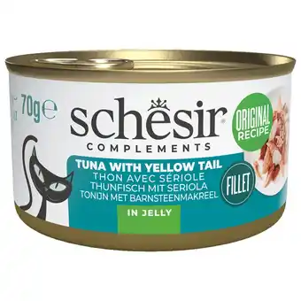 Pets Place Schesir Blik Gelei - Kattenvoer - Tonijn Geelvintonijn 70 g aanbieding