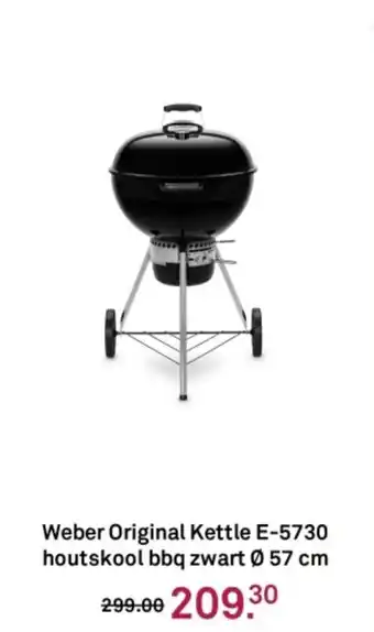 Karwei Weber Original Kettle E-5730 houtskool bbq zwart aanbieding