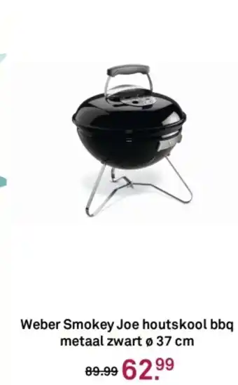 Karwei Weber Smokey Joe houtskool bbq metaal zwar aanbieding