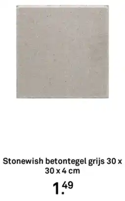 Karwei Stonewish betontegel grijs aanbieding