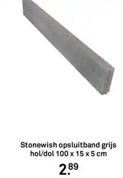 Karwei Stonewish opsluitband grijs hol/dol aanbieding