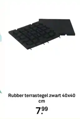 Karwei Rubber terrastegel zwart aanbieding
