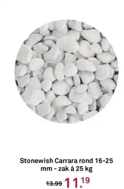 Karwei Stonewish Carrara rond aanbieding