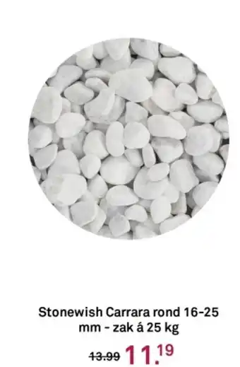 Karwei Stonewish Carrara rond aanbieding