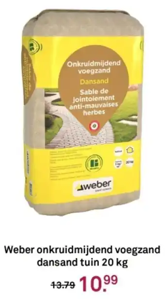 Karwei Weber onkruidmijdend voegzand dansand tuin aanbieding
