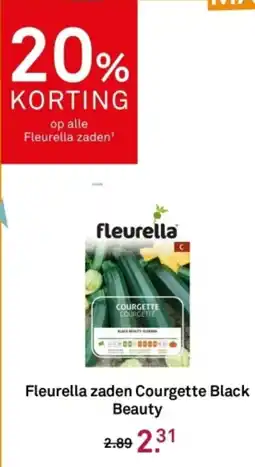 Karwei Fleurella zaden Courgette Black Beauty aanbieding