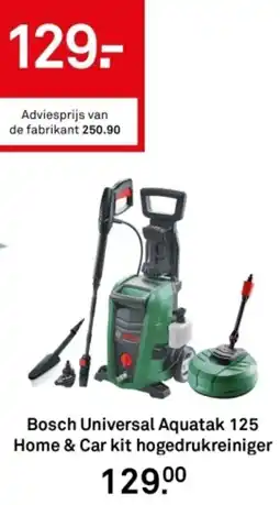 Karwei Bosch Universal Aquatak 125 Home & Car kit hogedrukreiniger aanbieding