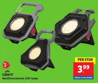 Lidl Crivit multifunctionele LED-lamp aanbieding