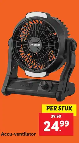 Lidl Accu ventilator aanbieding