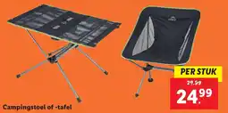 Lidl Campingstoel of -tafel aanbieding