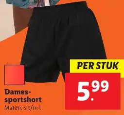 Lidl Dames sportshort aanbieding