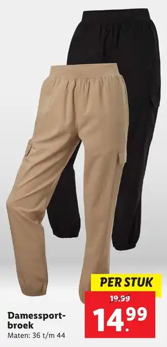 Lidl Damessportbroek aanbieding