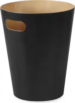 Bol.com Umbra Woodrow Prullenbak - 7.5 l - Zwart aanbieding