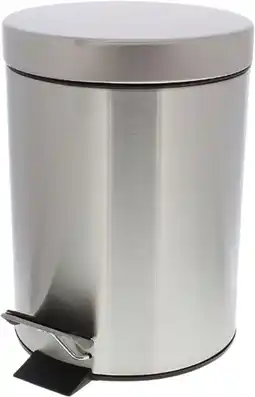 Bol.com Pedaalemmer 3L – zilver – toilet – badkamer – RVS aanbieding