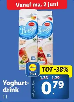 Lidl Yoghurt drink aanbieding