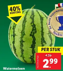 Lidl Watermeloen aanbieding