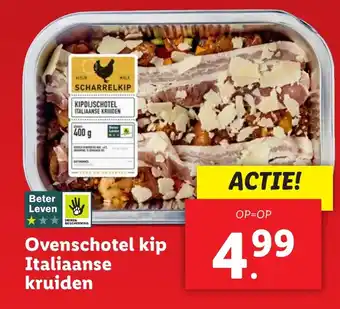 Lidl Ovenschotel kip Italiaanse kruiden aanbieding