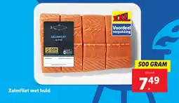 Lidl Zalmfilet met huid aanbieding