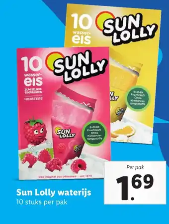 Lidl Sun Lolly waterijs aanbieding