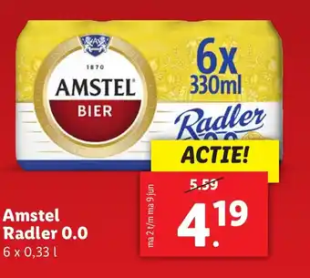 Lidl Amstel Radler 0.0 aanbieding