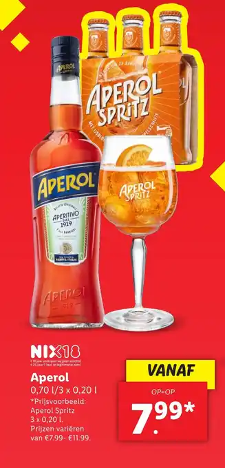 Lidl Aperol aanbieding