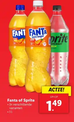 Lidl FANTA of Sprite aanbieding