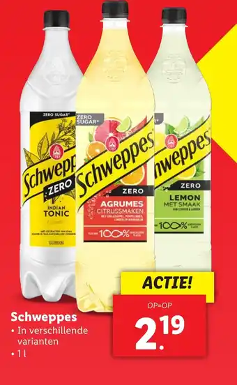 Lidl Schweppes aanbieding