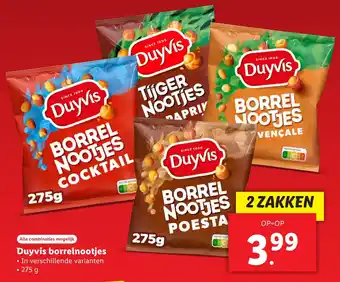 Lidl Duyvis borrelnootjes aanbieding