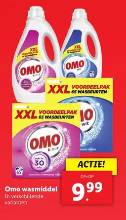 Lidl Omo wasmiddel aanbieding