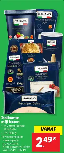 Lidl Italiaanse stijl kazen aanbieding