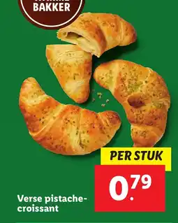 Lidl Verse pistache croissant aanbieding