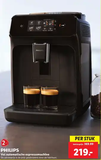 Lidl Philips vol automatische espressomachine aanbieding