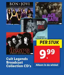 Lidl Cult Legends Broadcast Collection CD's aanbieding