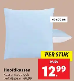 Lidl Hoofdkussen aanbieding