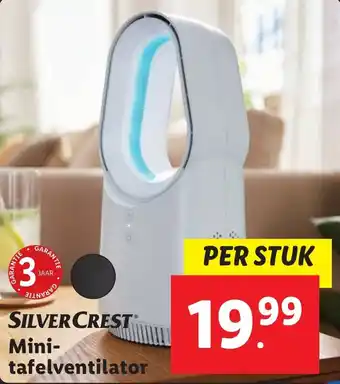 Lidl Silvercrest mini tafelventilator aanbieding
