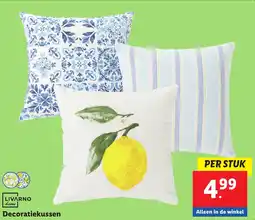 Lidl Livarno home decoratiekussen aanbieding