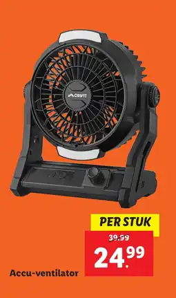 Lidl Accu-ventilator aanbieding