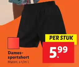 Lidl Dames sportshort aanbieding