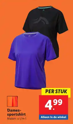 Lidl Dames sportshirt aanbieding