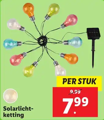Lidl Solarlicht ketting aanbieding
