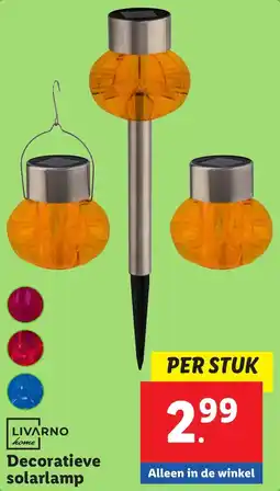 Lidl Livarno home decoratieve solarlamp aanbieding