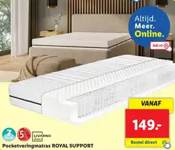 Lidl Pocketveringmatras ROYAL SUPPORT aanbieding
